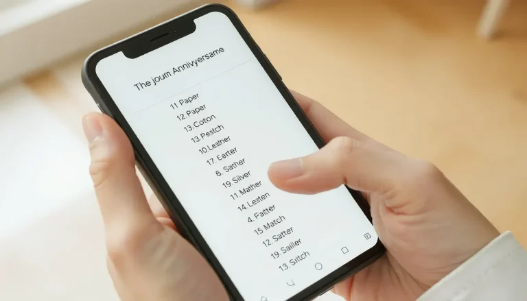 Tableau complet des noces de mariage par année : liste et significations